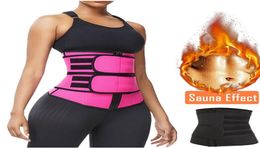 Sweat Slimming Waist Tummy Shaper Lumbar Back Support Brace Gym Sport Ventre Belt Corset Fitness Trainer Body Sculpting2514327