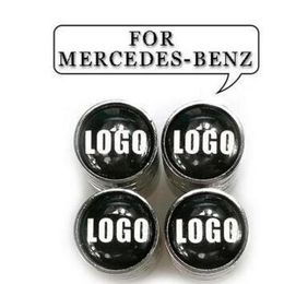 Car Styling auto sticker Tyre Valve Caps for Safety Wheel Tyre Air Valve Stem Cover for Mercedes-1221318