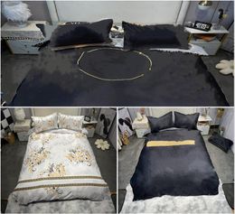 Autumn Designer Bed Comforters Sets Bedding Set Tencel Duvet Sheet Beddings Sets 4Pcs Quilt Covers HT17612830330