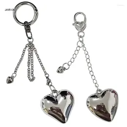 Keychains Sweet Heart Keychain Bag Pendant Alloy Material Keyrings D0LC