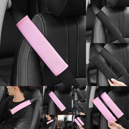 2024 2024 Car Accessories Seat Belt PU Leather Safety Belt Shoulder Cover Breathable Protection Seat Belt Padding Pad Auto Interior Access