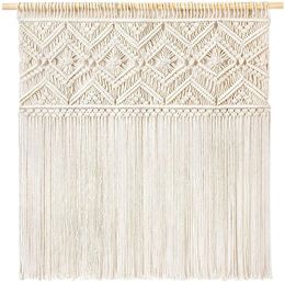 Tapestries Nordic Home Soft Decoration Hand Woven Cotton Rope Tapestry Bohemian Style Tassel Wall Living Room
