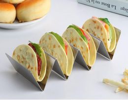 Stylish Stainless Steel Taco Holder Stand Taco Truck Tray Style Mexican Food Rack Oven Safe for Baking Dishwasher7072535