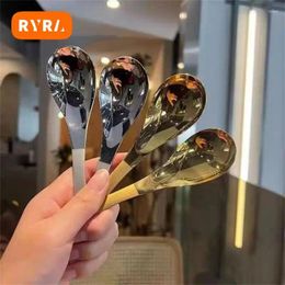 Spoons Long Handle Round Spoon High Quality Coffee Smooth Durable Multifunctional Water Strong Mixing Elegant