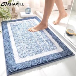 Bath Mats AHAWILL Home Bathroom Mat Non-Slip Foot Strong Absorbent Blanket Easy To Clean Door Floor Accessories Set