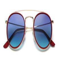 Arrial Steampunk sunglasses women men metal frame double Bridge glass lense Retro Vintage sun glasses Goggle with box7428651