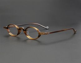 Designer Sunglasses Acetate Small Round Glasses Men Retro Vintage Square Eyeglasses Frame Women Myopia Prescription Frames Spectac2296297