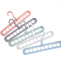 Hangers 5 Pcs Magic Space Saving Clothes With 9 Holes Closet Organisers And Storage Multifunctional Organiser