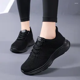 Casual Shoes 2024 Fashion Woman Sneakers Soft Lace-up Sports Shoe Outdoor Women Mesh Running Breathable Vulcanize Tenis Mujer