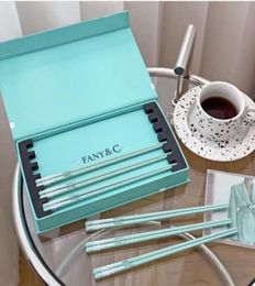 classic brand blue bone china ceramic chopsticks household highend sky blue kitchen set tableware with gift box6320322