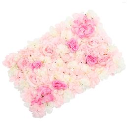 Decorative Flowers Rose Faux Flower Wall Artificial Panel Pvc Garden Decor Panels Backdrop Fence Coverings Outdoor Hanging Privacy