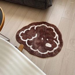 Carpets Cartoon Cute Dog Flocking Floor Mat Room Decoration Handmade Tufting Carpet Easy To Care For Bedside In Bedroom