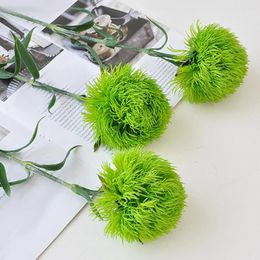 Decorative Flowers 2 Pcs Faux Greenery Balls Artificial Plants Vase Decor Leaves Small Indoor Stems Realistic Onion