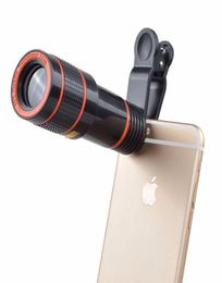 1pcs Clipon 12x Optical Zoom HD Telescope Camera Lens For Universal Mobile Phone 3106523