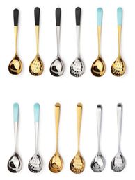 Forks Gold Soup Scoop 304 Stainless Steel Ladle Colander With Long Handle Spoon Kitchen Cooking Accessories5647476
