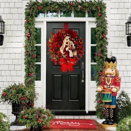 Decorative Flowers Sacred Christmas Wreath Artificial Front Door Welcome Sign Ornament Home Decor Merry Tree