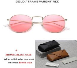 2018 fashion Retro Round brand new Sunglasses Mirror Gradient Lens Round Metal Sun glasses vintage2932409