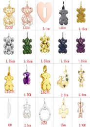 2022 New Silver Pendant Exquisite Fashion Animal Bear Charm Four Seasons Model Without Chain Gift MustHave Jewellery 282632645