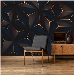 beautiful scenery wallpapers Modern minimalistic golden lines abstract geometric tv background wa8329123