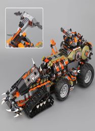 Ninja With 7 MINI Figures Movie Series Dragon Dieselnaut CAR Toys Building Blocks Bricks Model Education Kids Christmas Gift1256349