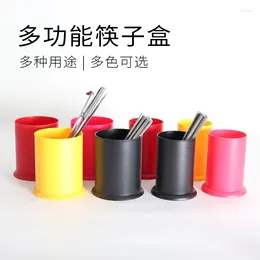 Storage Bottles Plastic Chopsticks Cage Round Straw Holder Household Bar Tube Container Bucket Kitchen