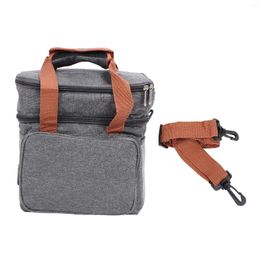 Dinnerware Lunch Bag Large Capacity Cooler 2 Way Zipper Deck Leakage Proof Insulated With Shoulder Strap For Camping