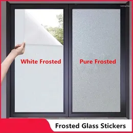 Window Stickers Frosted Glass Light-transmitting Opaque Windows Shading Waterproof Toilet Bathroom Office Peep-proof