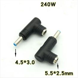 Free shipping 240W high-power elbow 5.5 * 2.5 to 4.5 * 3.0 for HP small mouth needle notebook DC power adapter