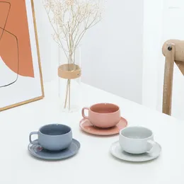 Mugs Spot Creative Nordic Ins Ceramic Cup Set Solid Simple Coffee Dish Cups