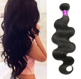 6A Brazilian Body Wave Virgin Human Hair 3 Bundles Deal Natural Black Brazilian Virgin Hair Body Wave Hair Wefts On top hair 7302326