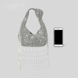 designer bags Bling Diamond Tassel Knot Rhinestone Womens Bag Premium Feel Full Diamond Chain Single Shoulder Diagonal Straddle Bag Handbag 230318 230731