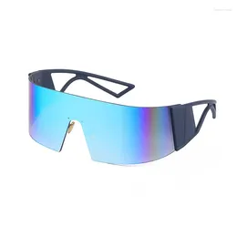 Sunglasses One-Piece Large Rim Women's Outdoor Riding Athletic Glasses