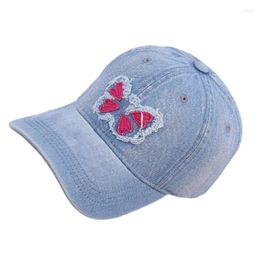 Ball Caps Adult Butterfly Decals Baseball Hat Eye Catching Travel Gathering Visor Teens Sports For Cycling Hiking Sun