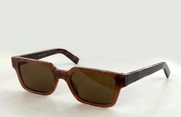 Men Square Sunglasses Marble Brown FrameBrown Shaded Sonnenbrille Men Fancy Sun Summer Glasses UV400 Eyewear with Boxs1187537