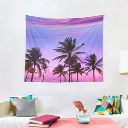 Tapestries Palm Trees In The Sunset Tapestry Kawaii Room Decor Custom Home Decorations Aesthetic