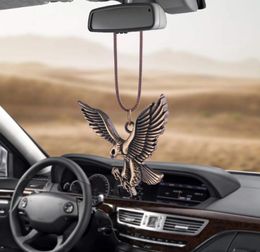 Interior Decorations Creative Car Eagle Pendant Ornaments Hanging Auto Rear View Mirror Decoration Dangle Trim Accessory Accessori1770599