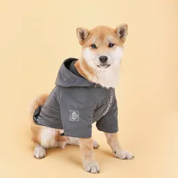 Dog Apparel Designer Winter Clothes Cold-Protection Waterproof Hooded Coat Jackets Puppy Costume Plus Velvet Thickening Accessories