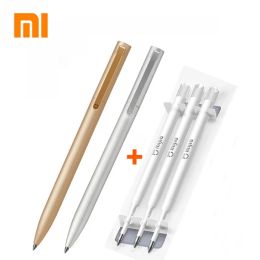 Pens Original Xiaomi Metal Sign Pen Mi pen 0.5mm Switzerland Refill Blue/Black/Red ink Signing pens for school Office ballpoint pen