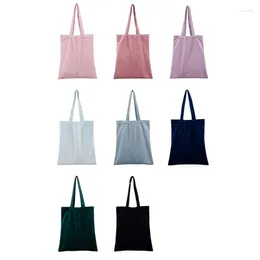 Shopping Bags Trendy DIY Hand Painted Handbag Solid Color Shoulder Bag For Family Members