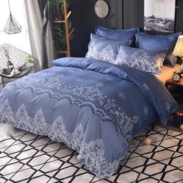 Bedding Sets Solid Color Bed Linen SA44# King Size Comforter Set Luxury Duvet Cover