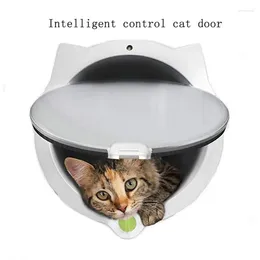 Cat Carriers 4 Ways Lock Small Dog Flap Pet Door Puppy For Interior Exterior Window Lockable Safe Cats Gate Supplies