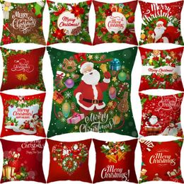 Pillow Christmas Gift Santa Claus Cover Top Modern Nordic Decor Ornament Year Decoration