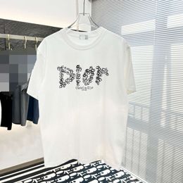 Di Jia's Correct American Fashion Brand Oversize Pure Cotton Short Sleeved T-shirt for Men's Summer Loose Casual Half