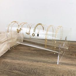 Kitchen Storage Acrylic Modern Simple Display Stand Transparent Jewellery Headgear Hair Band Headband