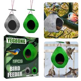 Other Bird Supplies Felt Cloth Feeders Outdoor Hanging Birdhouses Wild Feeder Hummingbird Parrot Cage For Patio Yard Garden Decoration