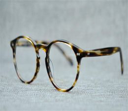 new men optical glasses frame oliver eyewear brand vintage round eyeglasses frames for women myopia glasses ov5241 with original b4377837