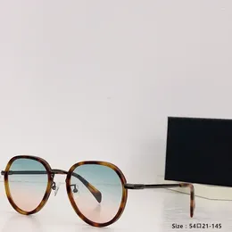 Sunglasses Round Retro Men's Design With Classic Coloured Mirror Metal Fashion