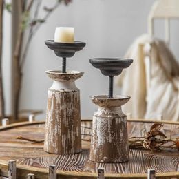 Candle Holders Used Candlestick Ornaments American Style Light Luxury Dining Table Candlelight Dinner Wedding Pography Decorative Props