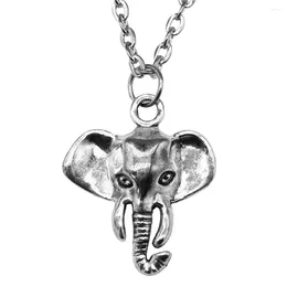 Pendant Necklaces 1pcs Elephant Necklace For Girls Accessories Jewelry Woman Diy Chain Length 43 5cm