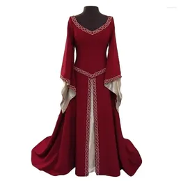 Ethnic Clothing Ramadan Abaya Muslim Women Party Dress Vintage Long Robe Cocktail Gown Middle East Turkish Oman UAE V-neck Swing Dresses